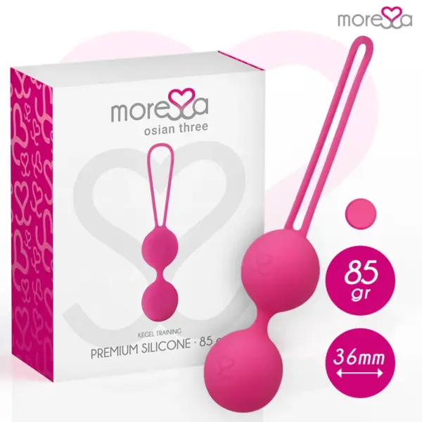 MORESSA - OSIAN DRIE BEKKENBODEMTRAINING 85 gr PREMIUM SILICONEN ROZE