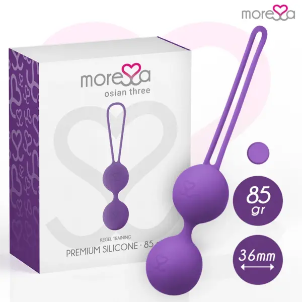 MORESSA - OSIAN DRIE BEKKENBODEMTRAINING 85 gr PREMIUM SILICONEN LILA