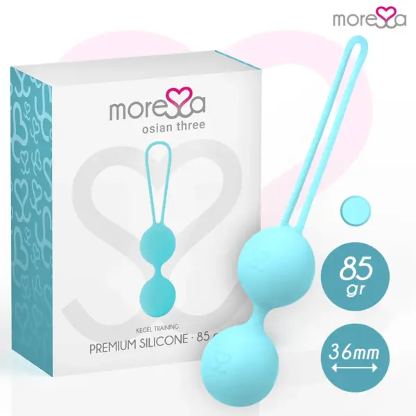 MORESSA - OSIAN DRIE BEKKENBODEMTRAINING 85 gr PREMIUM SILICONEN TURQUOISE