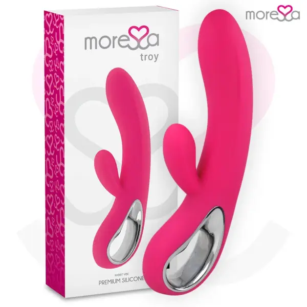 MORESSA - TROY GY-SPOT CLITORIS MASSAGER PREMIUM SILICONE OPLAADBAAR