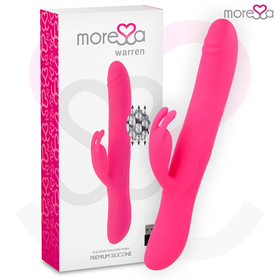 MORESSA - WARREN OSCILLERENDE EN KRACHTIGE TRILLING PREMIUM OPLAADBARE SILICONEN STUWKRACHT
