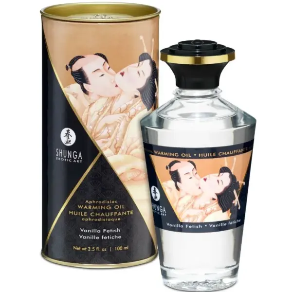 SHUNGA - WARMTE-EFFECT MASSAGE OLIE VANILLE SMAAK 100 ML
