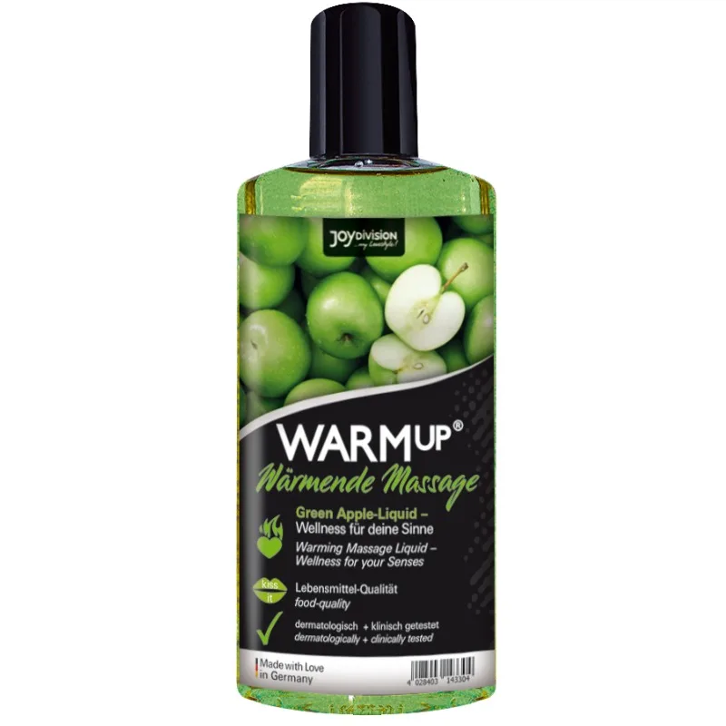 JOYDIVISION WARMUP - GROENE APPEL MASSAGE OLIE 150 ML