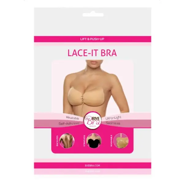 BYE-BRA - LACE-IT ZWARTE PUSH-UP ENHANCER CUP C