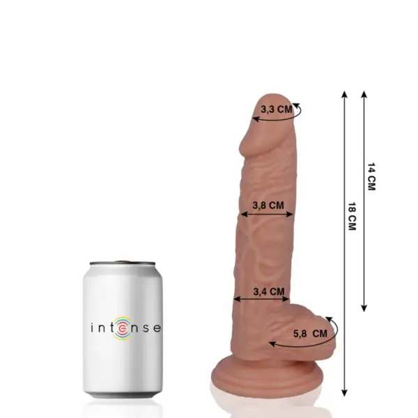 MR INTENSE - 11 REALISTISCHE PENIS 18 CM -OF- 3,8 CM