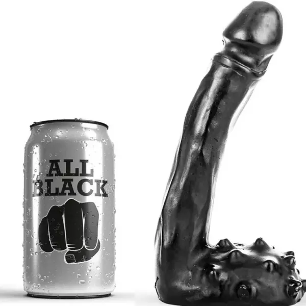 ALL BLACK - REALISTISCHE DILDO 19 CM