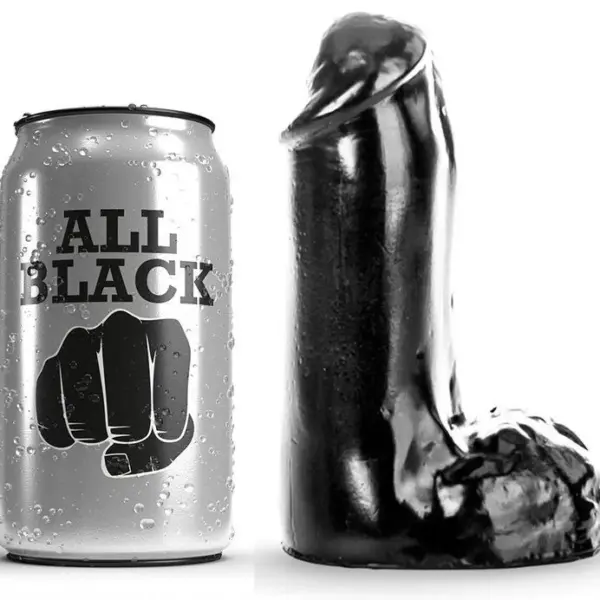 ALL BLACK - REALISTISCHE DILDO 13 CM