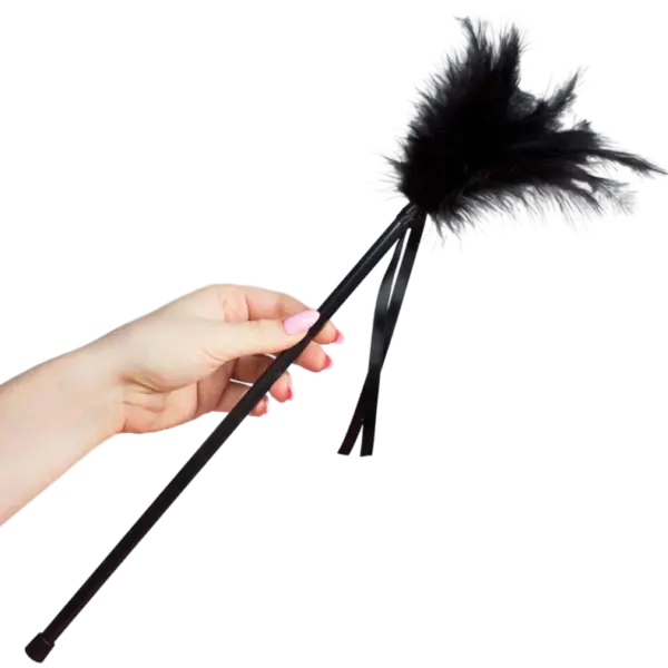 SECRETPLAY - ZWARTE VEERSTOFVERF 40 CM