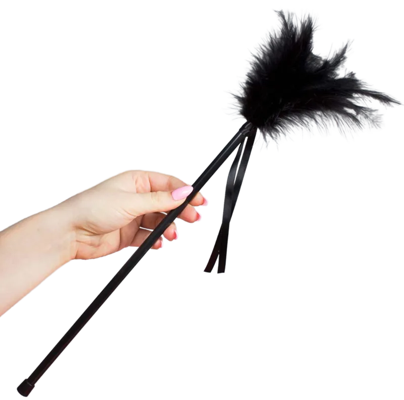 SECRETPLAY - ZWARTE VEERSTOFVERF 40 CM
