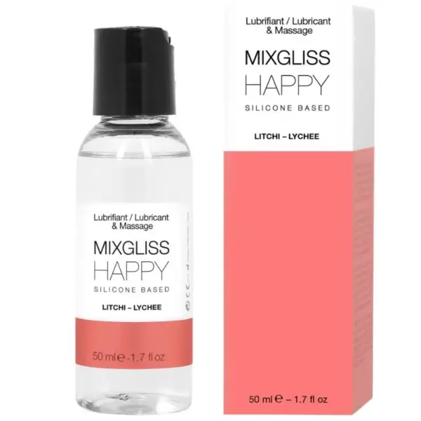 MIXGLISS - HAPPY LITCHI SILICONEN GLIJMIDDEL 50 ML