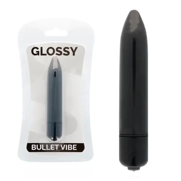 GLOSSY - DUNNE ZWARTE VIBRATOR