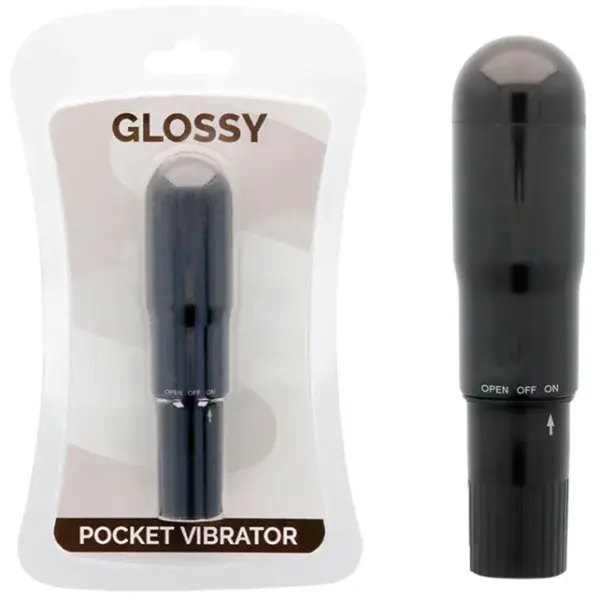 GLOSSY - ZWARTE ZAKVIBRATOR