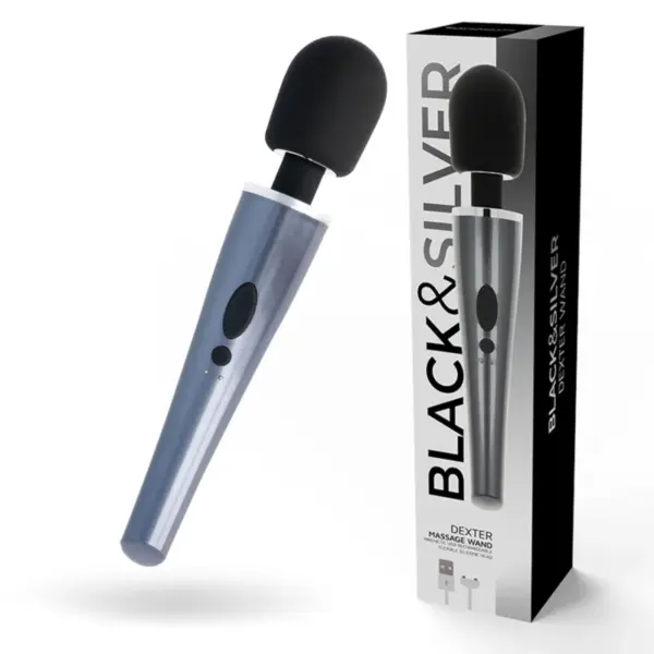 BLACK&SILVER- DEXTER MASSAGE WAND
