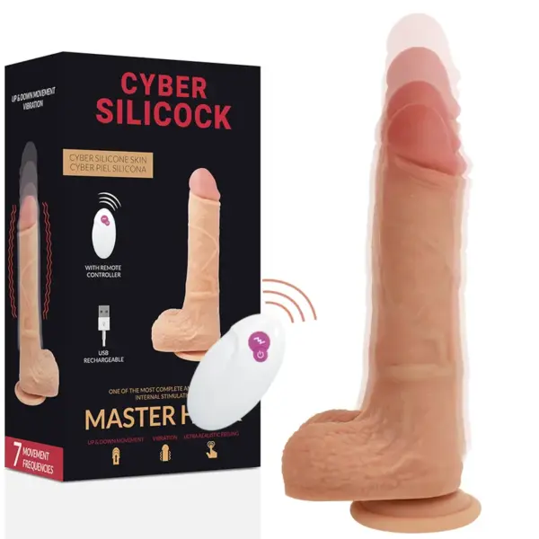 CYBER SILICOCK - REALISTISCHE AFSTANDSBEDIENING MASTER HUCK 20,9 CM -OF- 4 CM