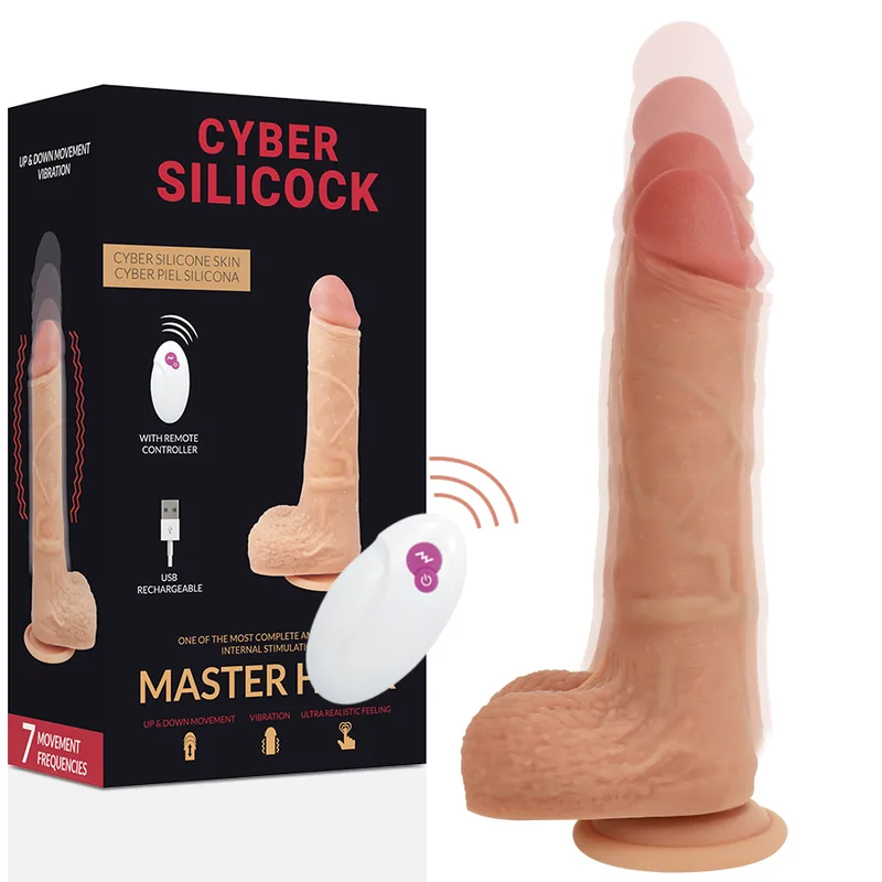 CYBER SILICOCK - REALISTISCHE AFSTANDSBEDIENING MASTER HUCK 20,9 CM -OF- 4 CM