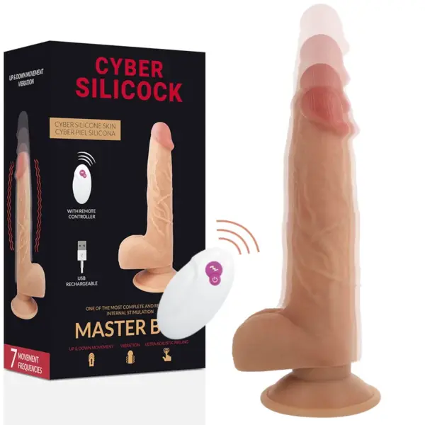 CYBER SILICOCK - REALISTISCHE AFSTANDSBEDIENING MASTER BEN 23,88 CM -OF- 4,3 CM