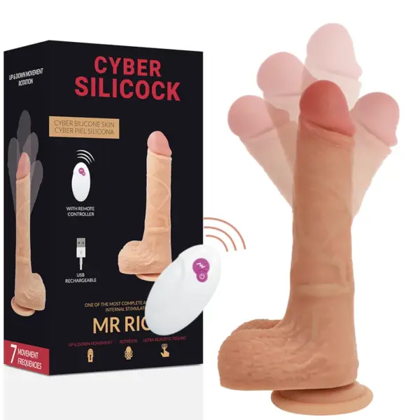 CYBER SILICOCK - REALISTISCHE AFSTANDSBEDIENING MR RICK 20,9 CM -OF- 4 CM
