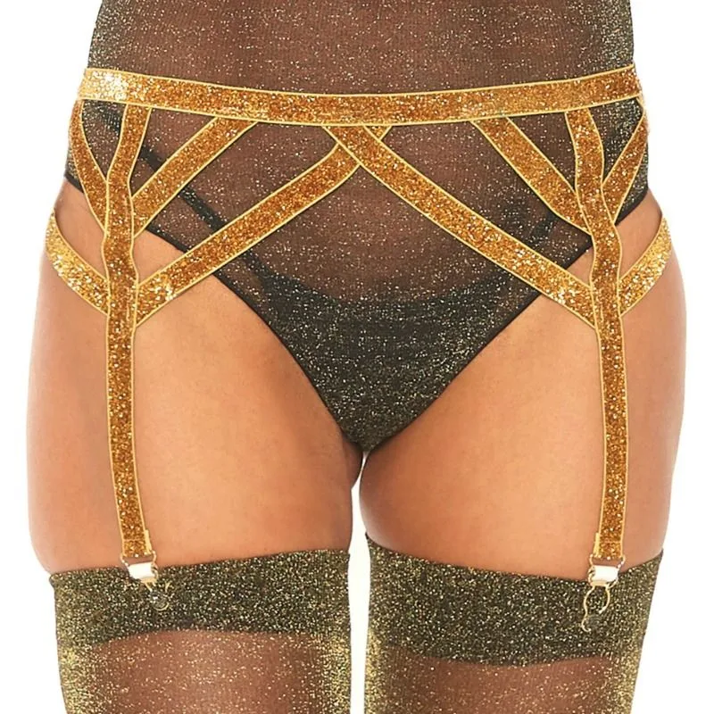 LEG AVENUE - GOUDEN LUREX KOUSENBAND ONE SIZE
