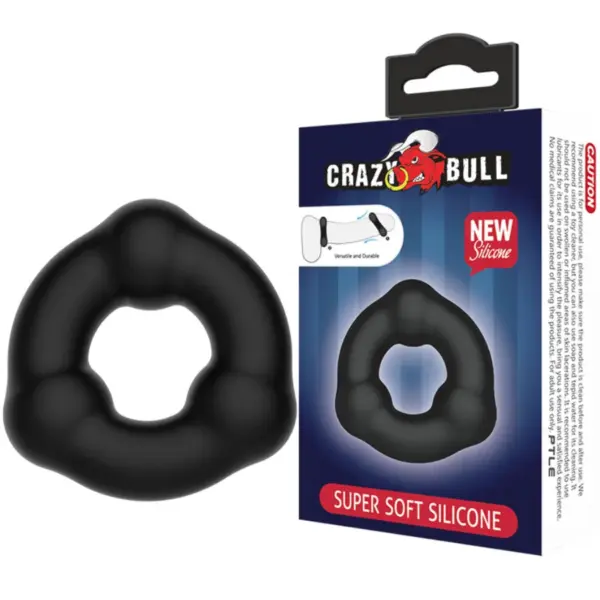 CRAZY BULL - SUPERZACHTE SILICONEN RING MET NODULES