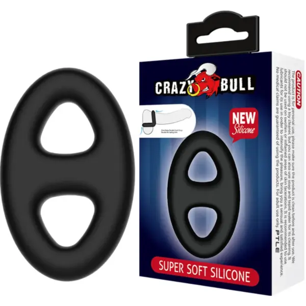 CRAZY BULL - DUBBELE OVALE SILICONEN RING