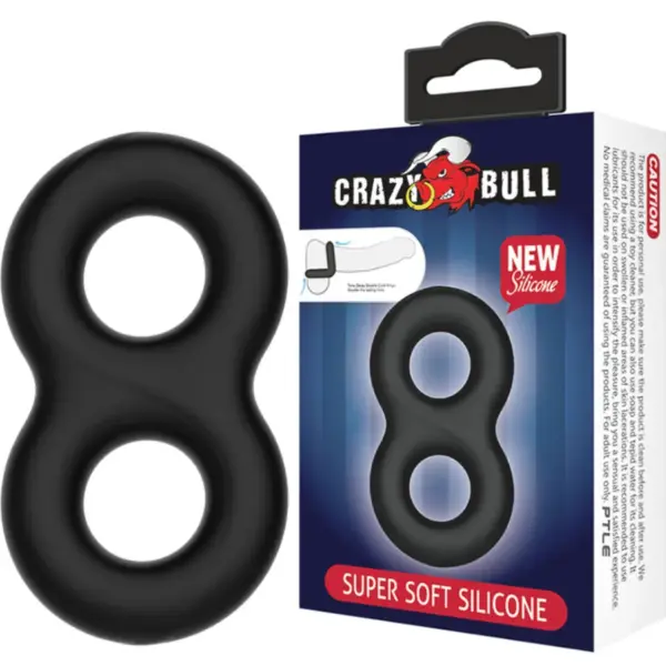 CRAZY BULL - DUBBELE INFINITY SILICONEN RING