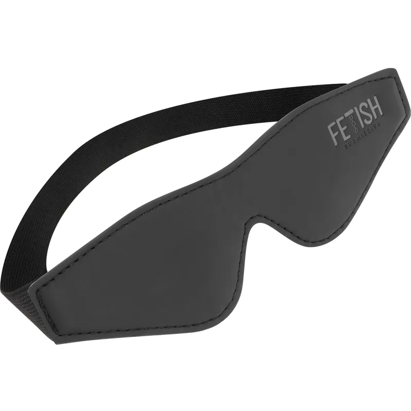 FETISH SUBMISSIVE - VEGAN LEDEREN MASKER MET NOPREEN VOERING