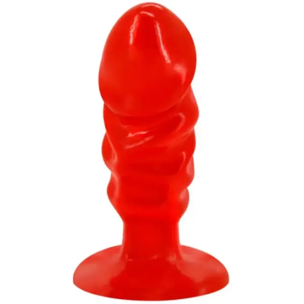 BAILE - UNISEX ANAAL PLUG MET ZUIGNAP ROOD