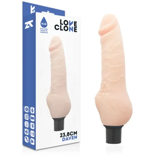 LOVECLONE - REALISTISCHE DAVEN ZELFSMERING 23,8 CM -OF- 3,8 CM