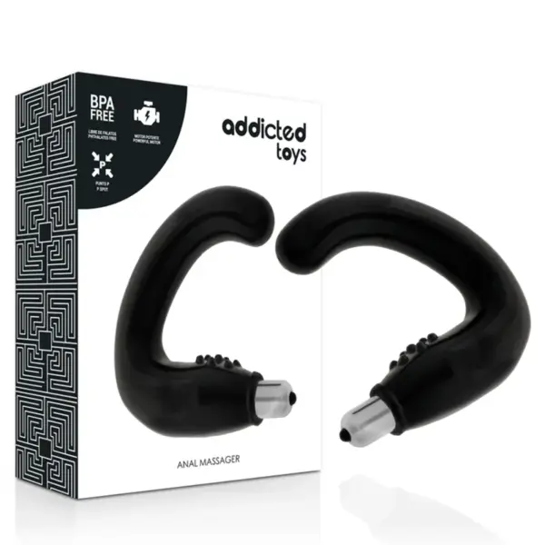 ADDICTED TOYS - ZWARTE ANALE MASSAGER