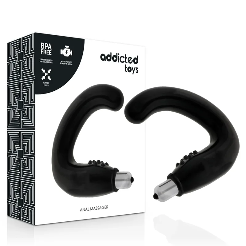 ADDICTED TOYS - ZWARTE ANALE MASSAGER