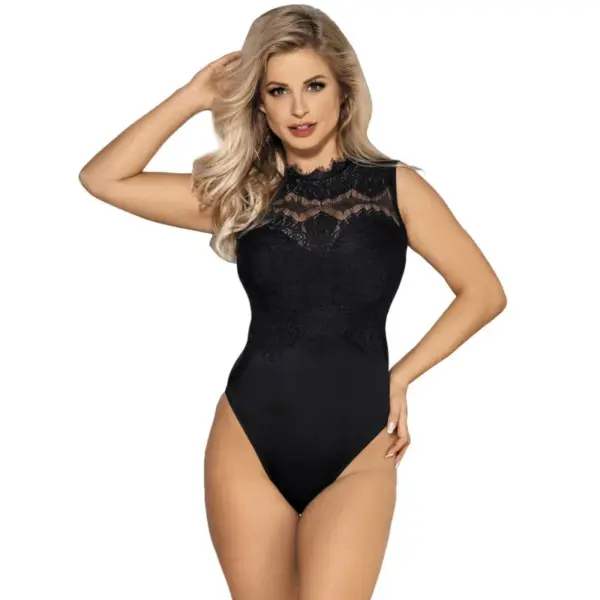 SUBBLIME - ZWARTE ONDOORZICHTIGE TEDDY L/XL