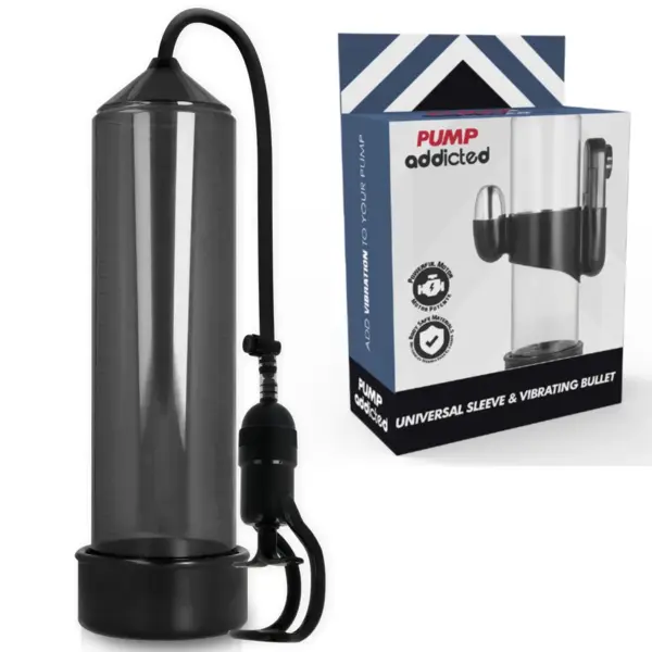 PUMP ADDICTED - RX5 ZWARTE ERECTIEPUMP MET VIBRATOR