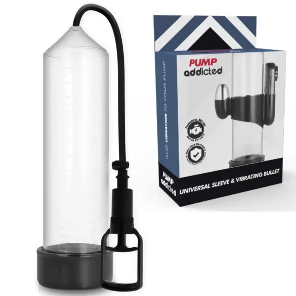 PUMP ADDICTED - RX7 TRANSPARANTE ERECTIEPUMP MET VIBRATOR