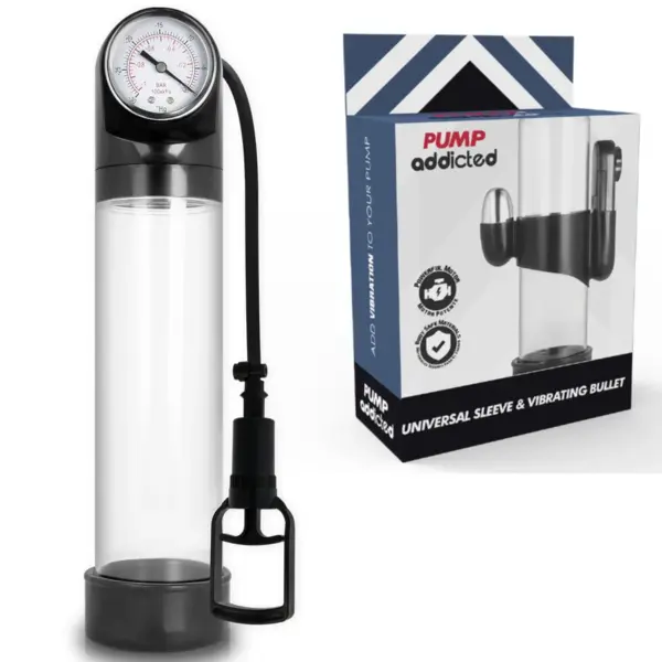 PUMP ADDICTED - RX9 TRANSPARANTE ERECTIEPOMP MET VIBRATOR