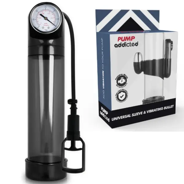 PUMP ADDICTED - RX9 ZWARTE ERECTIEPOMP MET VIBRATOR