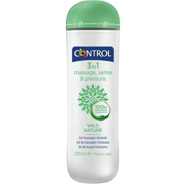 CONTROL - WILDE NATUUR 3 IN 1 MASSAGEGEL 200 ML