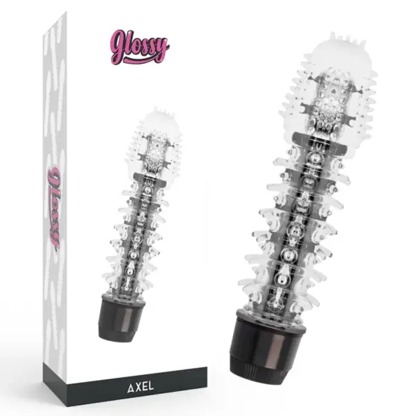 GLOSSY - AXEL VIBRATOR ZWART