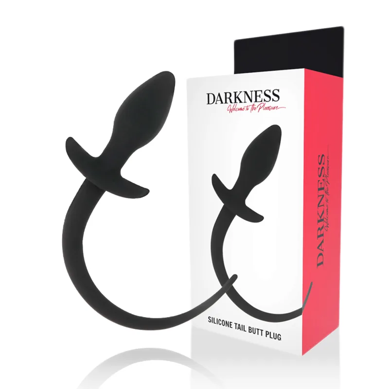 DARKNESS - 28 CM ZWARTE SILICONEN ANAAL PLUG