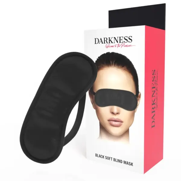 DARKNESS - ZWART RECHT OOGMASKER