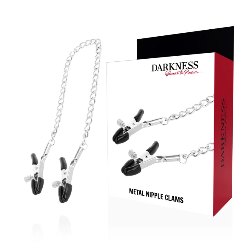 DARKNESS - VERSTELBARE METALEN TEPELKLEMMEN
