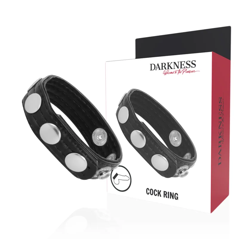 DARKNESS - LEDEREN ERECTIE RING
