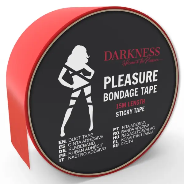 DARKNESS - ROOD KLEEFBONDAGETAPE 15M