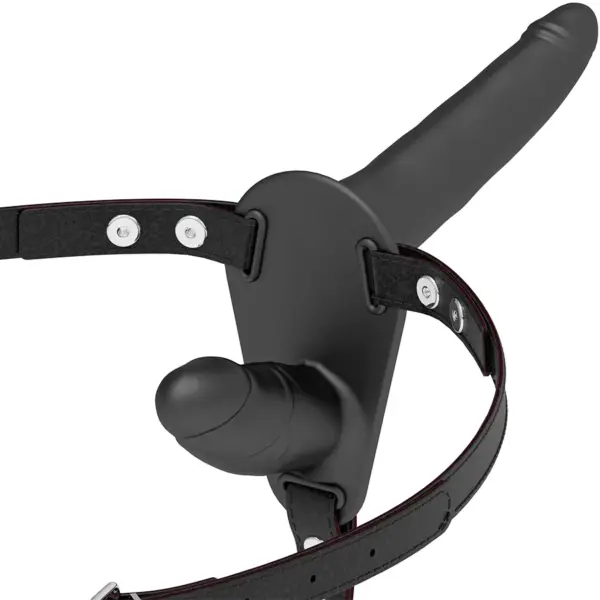 FETISH SUBMISSIVE HARNESS - DUBBELE PENETRATIE ZWART