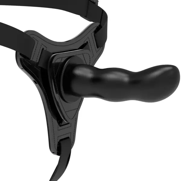 FETISH SUBMISSIVE HARNESS - ZWARTE SILICONEN G-SPOT 16 CM