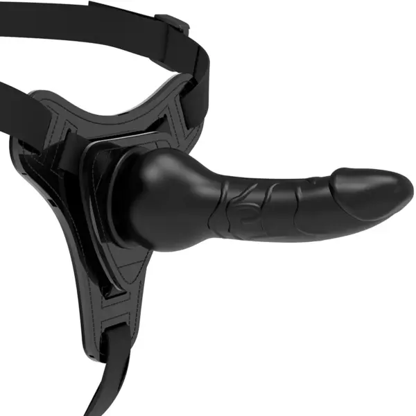 FETISH SUBMISSIVE HARNESS - REALISTISCH ZWART SILICONEN 16 CM