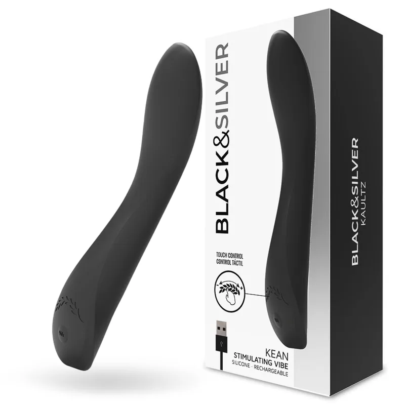 BLACK&SILVER- KEAN VIBRATOR TOUCH CONTROL