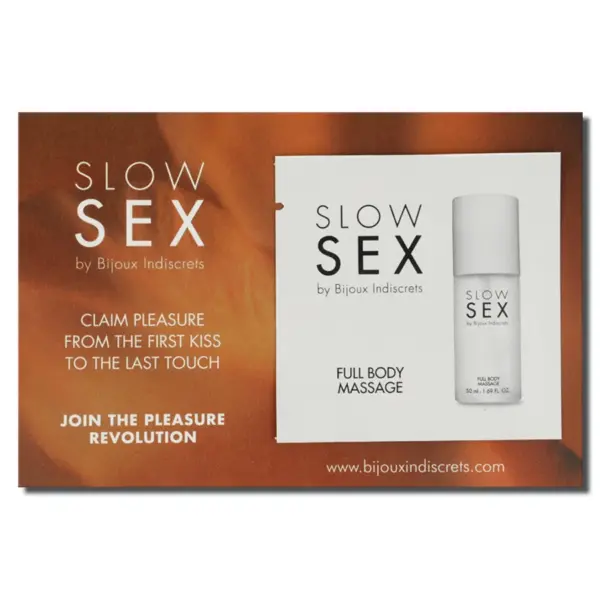 BIJOUX INDISCRETS - SLOW SEX VOLLEDIGE LICHAAMSMASSAGE MASSAGEGEL 2 ML