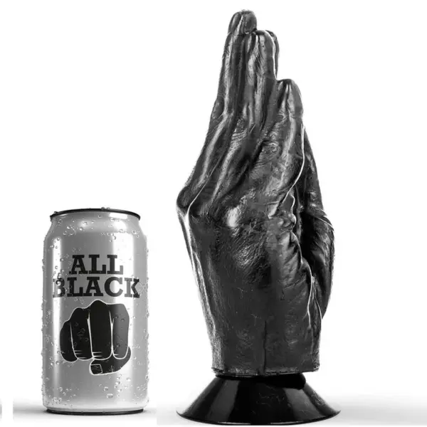 ALL BLACK - DILDO VUISTING 21 CM