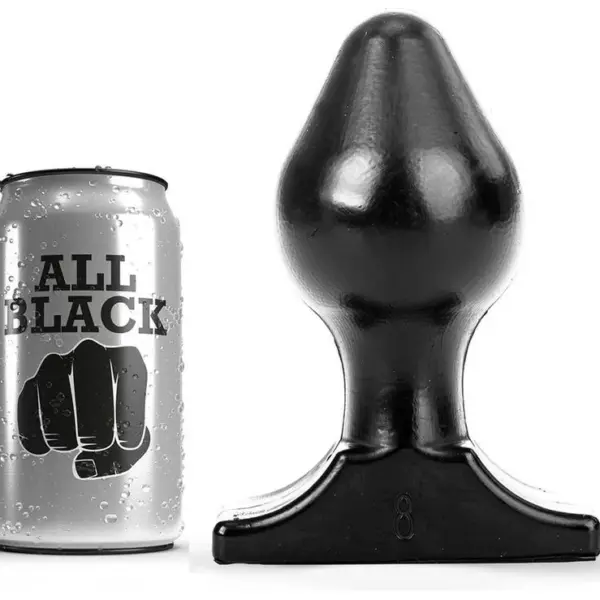ALL BLACK - ANAAL PLUG 16X8 CM