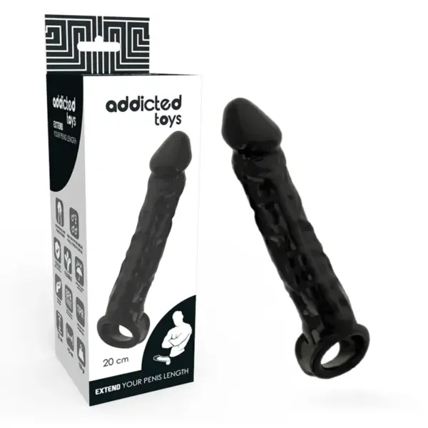 ADDICTED TOYS - ZWARTE PENISVERLENGER